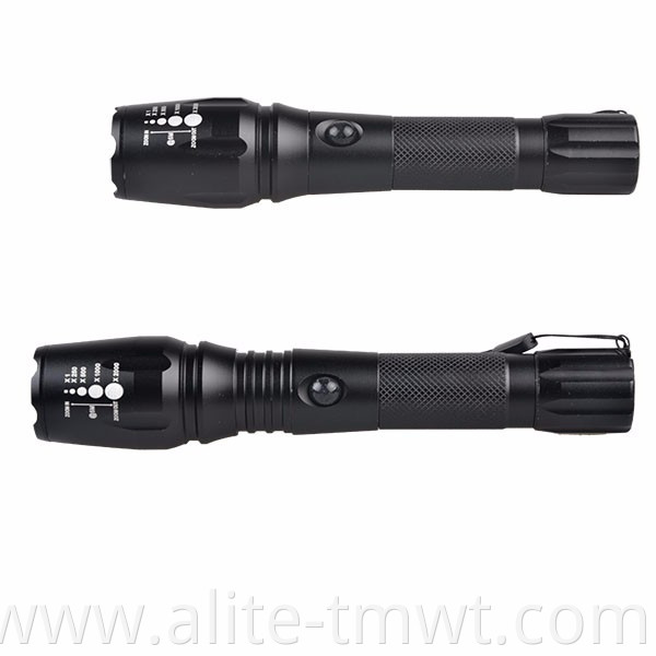 euro CE 10w xml t6 rechargeable led torch flashlight with strobe function